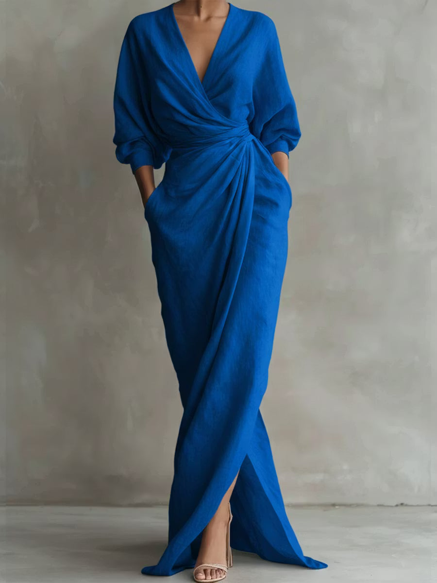 Emma | Linen Blend Maxi Dress
