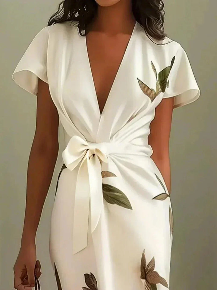 Margaret™ | Robe Portefeuille Florale Élégante