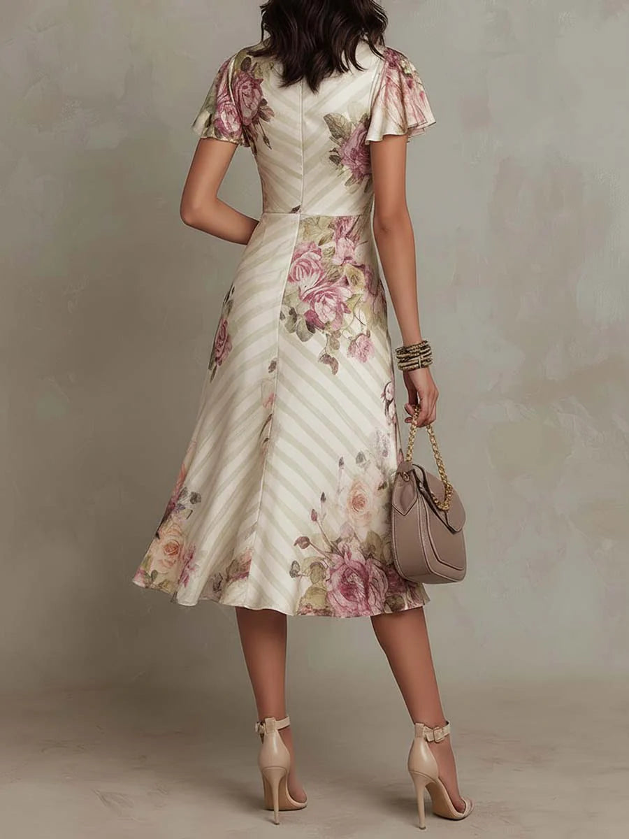 Margaret™ | Robe Portefeuille Floral Élégante