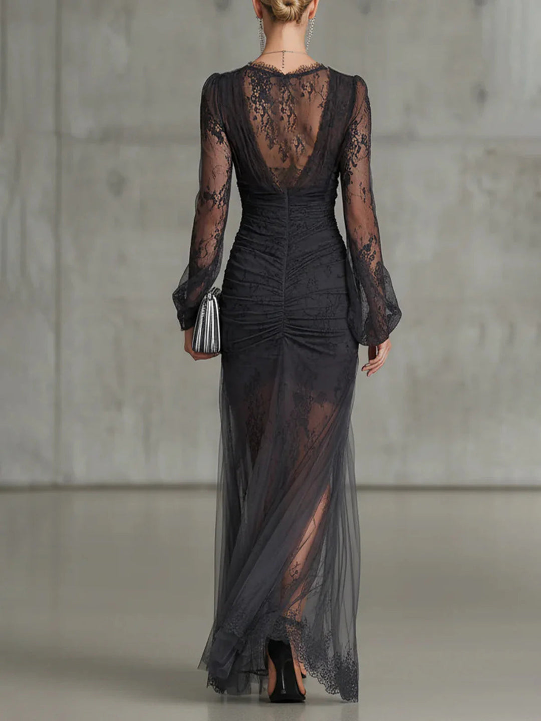 Tessa | Robe Transparente Froncée