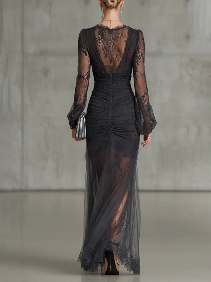 Tessa | Robe Transparente Froncée