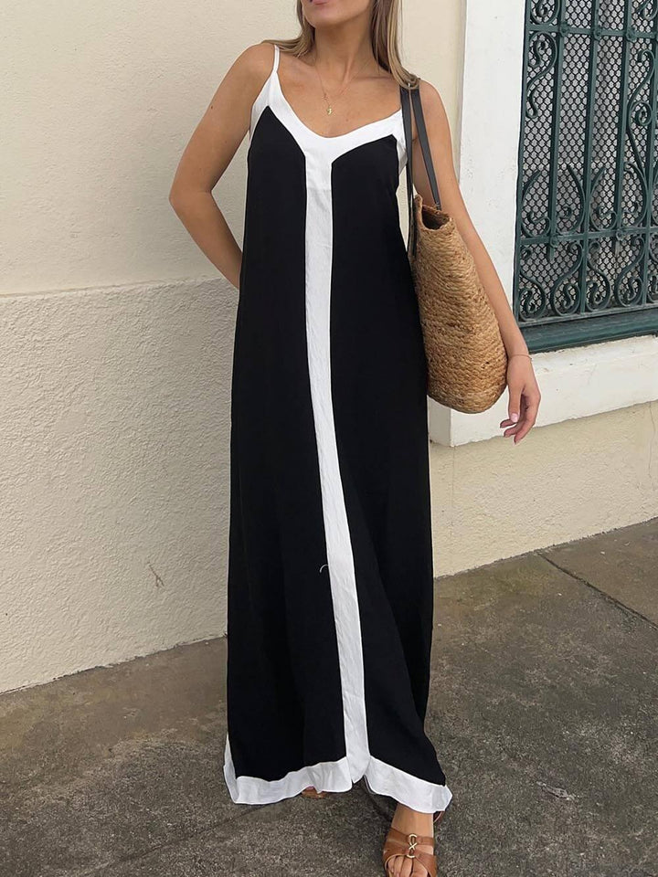 Silvana | Robe Midi à Blocs de Couleur