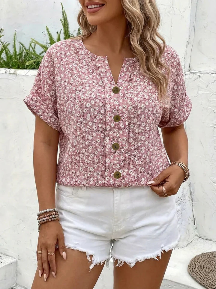 Astrid | Chemisier Chic à Imprimé Floral