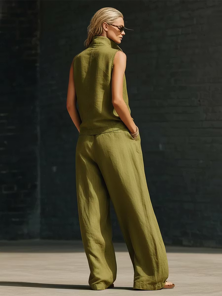 Madison | Linen Blend Two-Piece Set