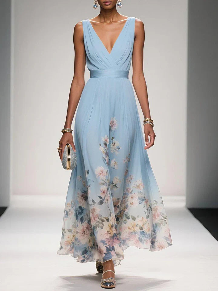Harper | Floral V-Neck Maxi Dress