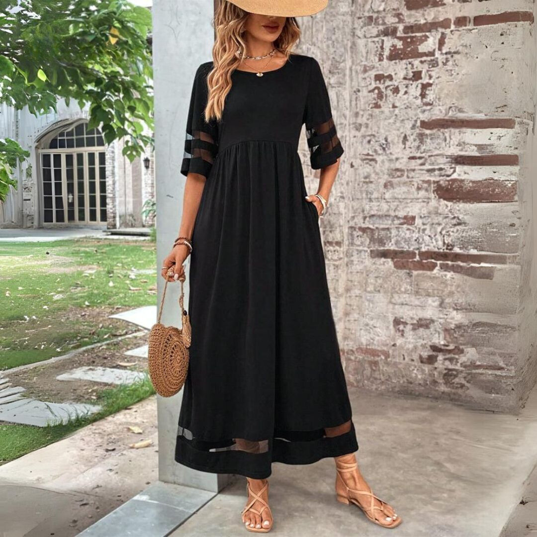 Aubrey™ | Robe Midi Affinante avec Lissage du Ventre