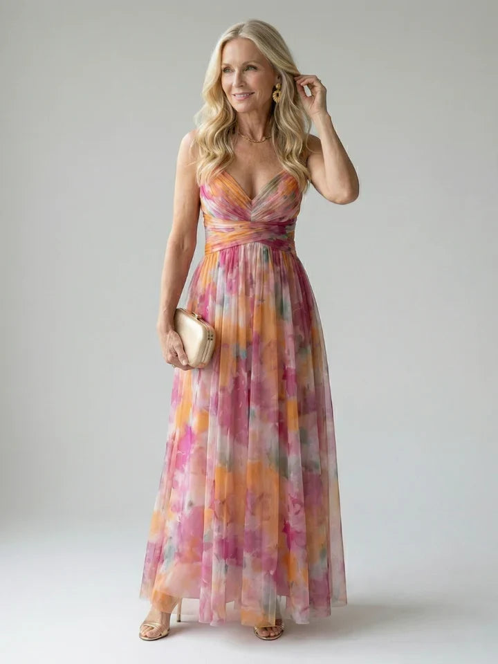 Isabella | Wrapped Floral Maxi Dress