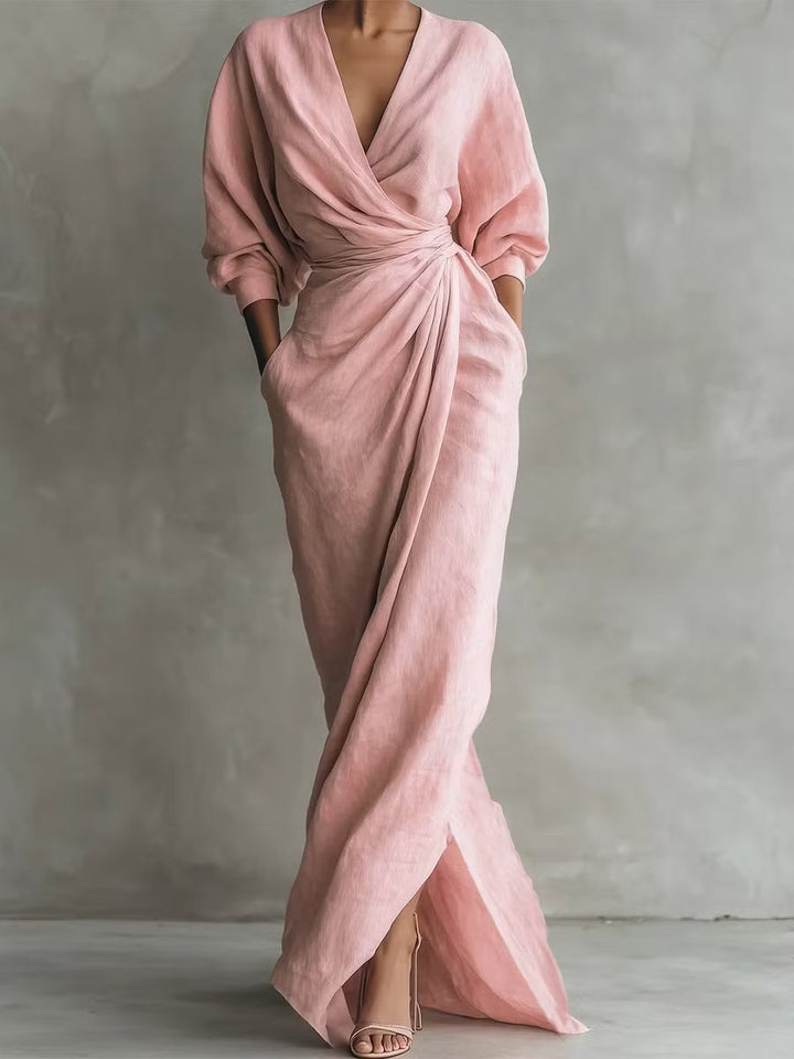 Emma | Linen Blend Maxi Dress