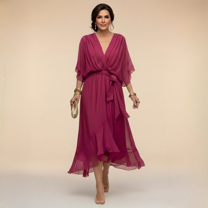 Monica | Robe col V