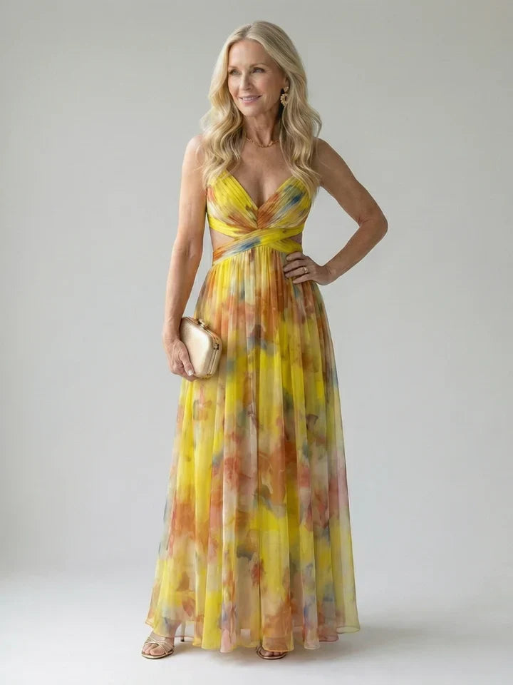 Isabella | Wrapped Floral Maxi Dress