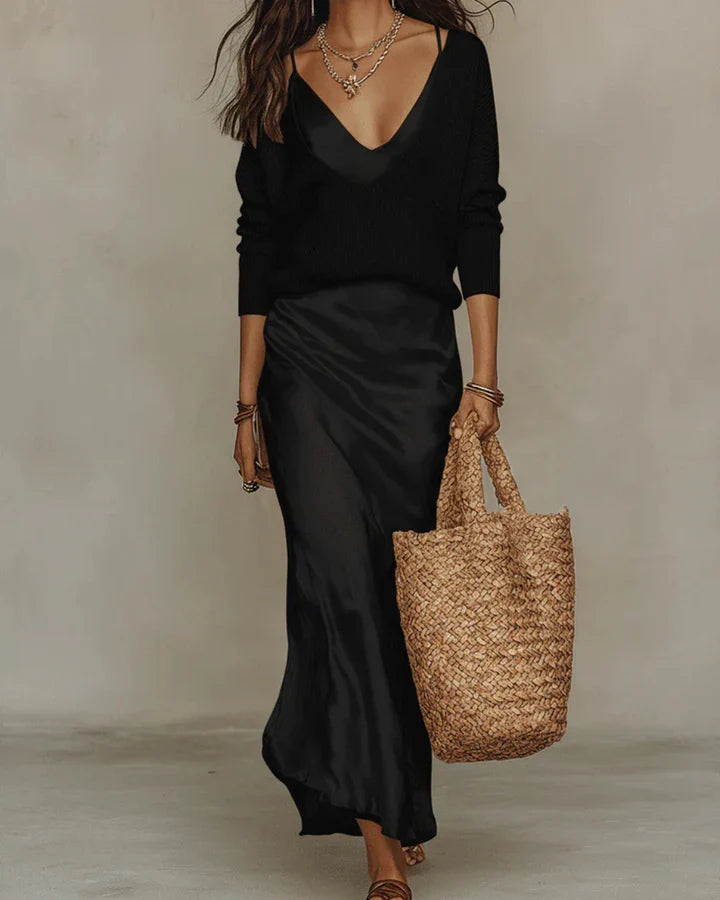 Niketa | Elegant Two-Piece Maxi Set