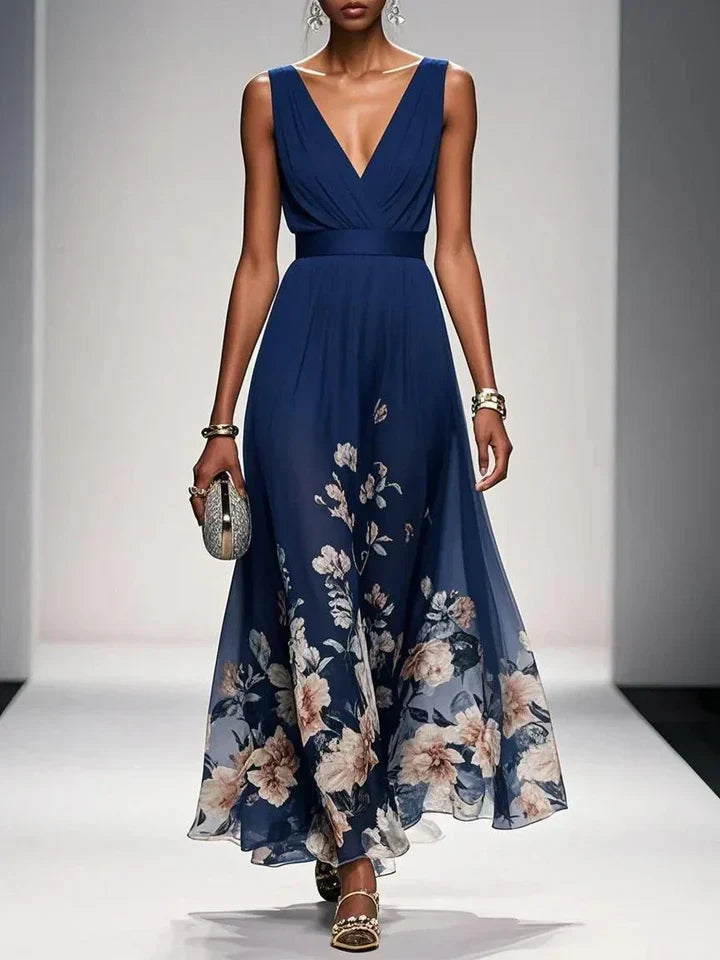 Harper | Floral V-Neck Maxi Dress