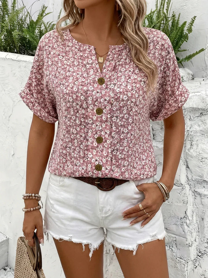 Astrid | Chemisier Chic à Imprimé Floral