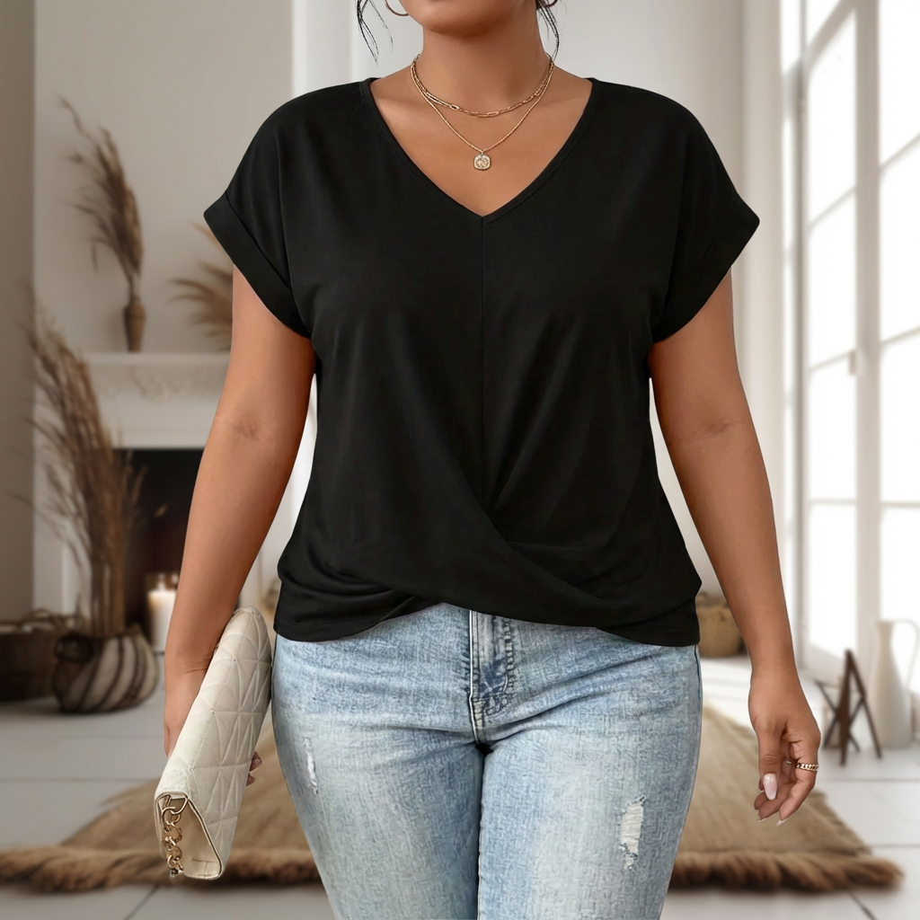Briar | T-Shirt Casual à Encolure Cœur