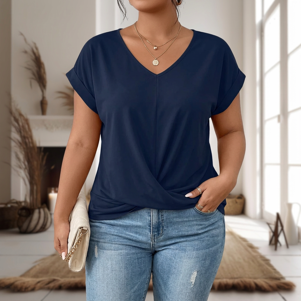 Briar | T-Shirt Casual à Encolure Cœur