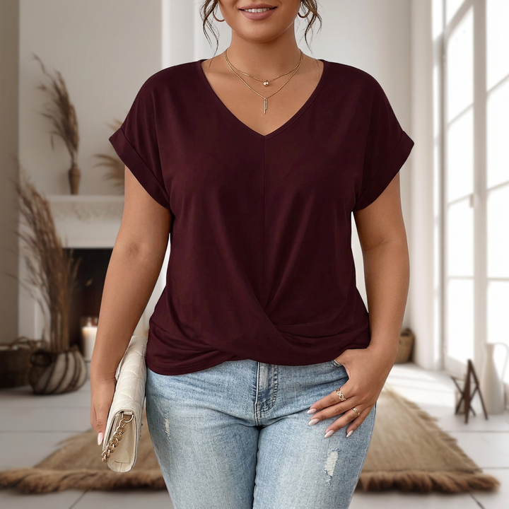 Briar | T-Shirt Casual à Encolure Cœur