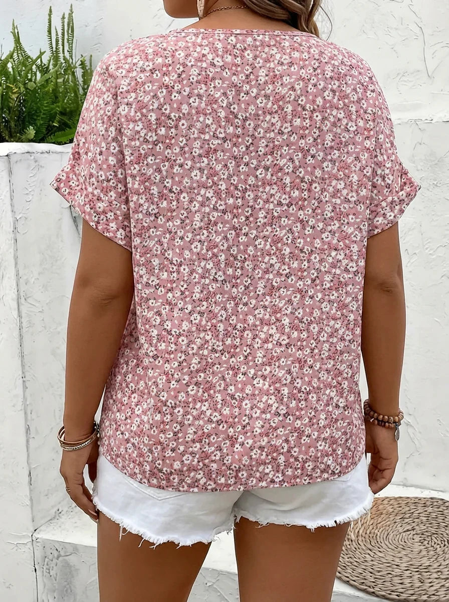 Astrid | Chemisier Chic à Imprimé Floral