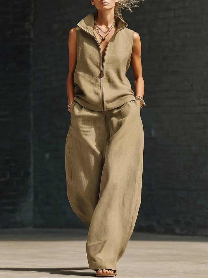 Madison | Linen Blend Two-Piece Set