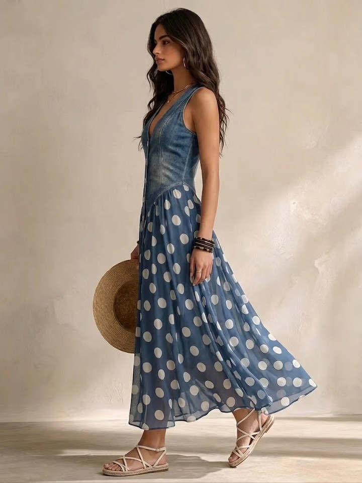 Bianca | Robe Midi à Pois