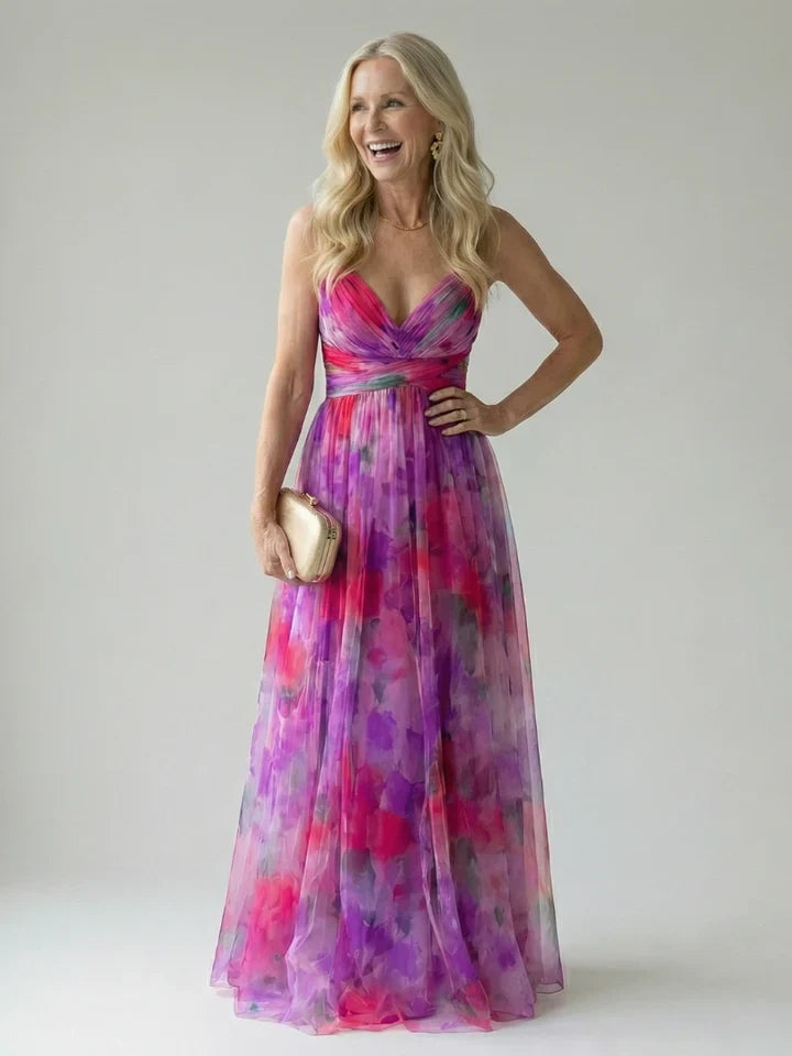Isabella | Wrapped Floral Maxi Dress