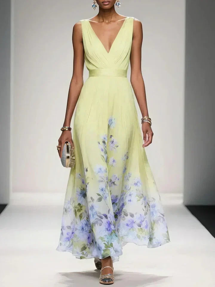 Harper | Floral V-Neck Maxi Dress