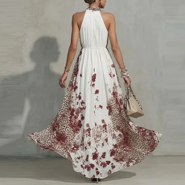Isabella | Floral Halter Maxi Dress
