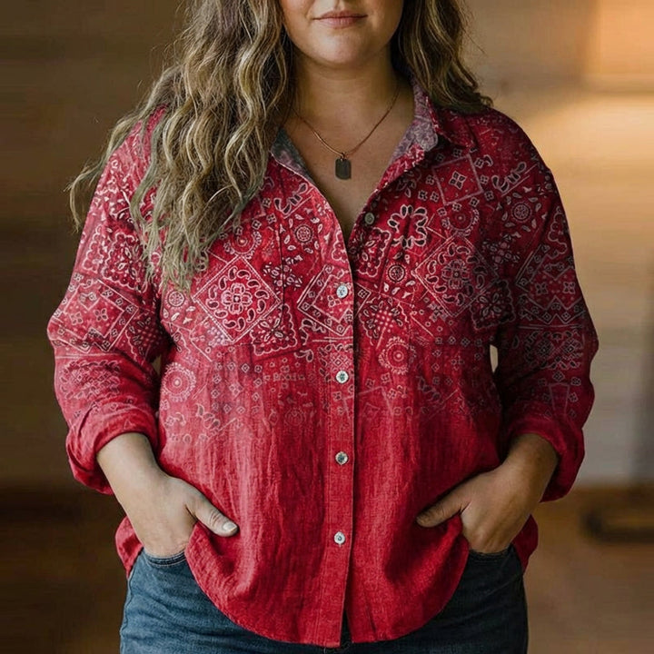 Posy | Blouse Vintage Motif Bohème