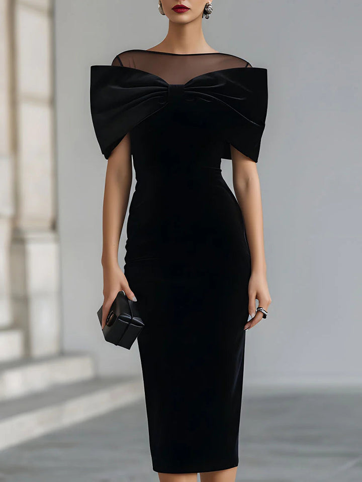 Audrey™ | Robe de Soirée Élégante avec Nœud