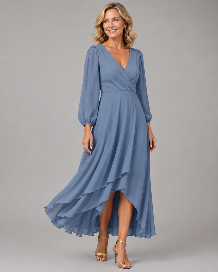 Mia™ | Robe Longue Élégante Décolletée