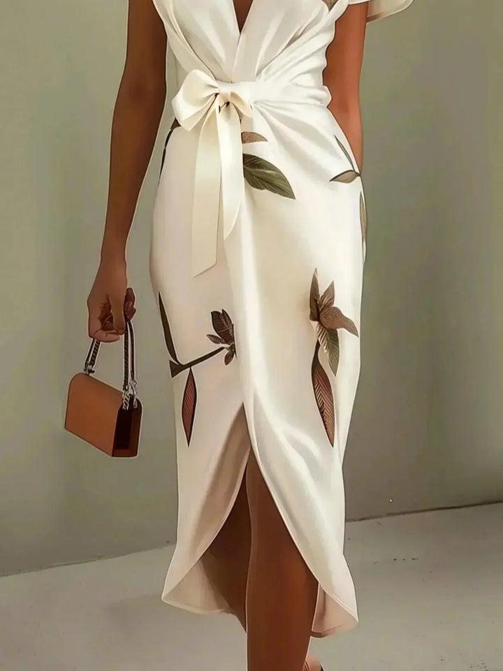 Margaret™ | Robe Portefeuille Florale Élégante