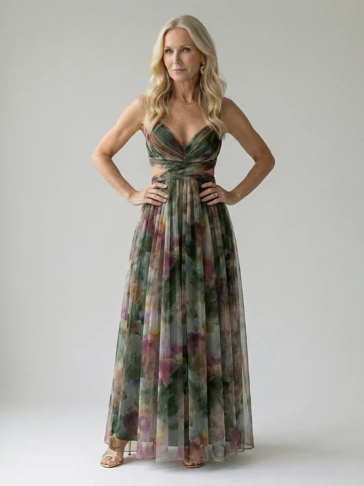 Isabella | Wrapped Floral Maxi Dress