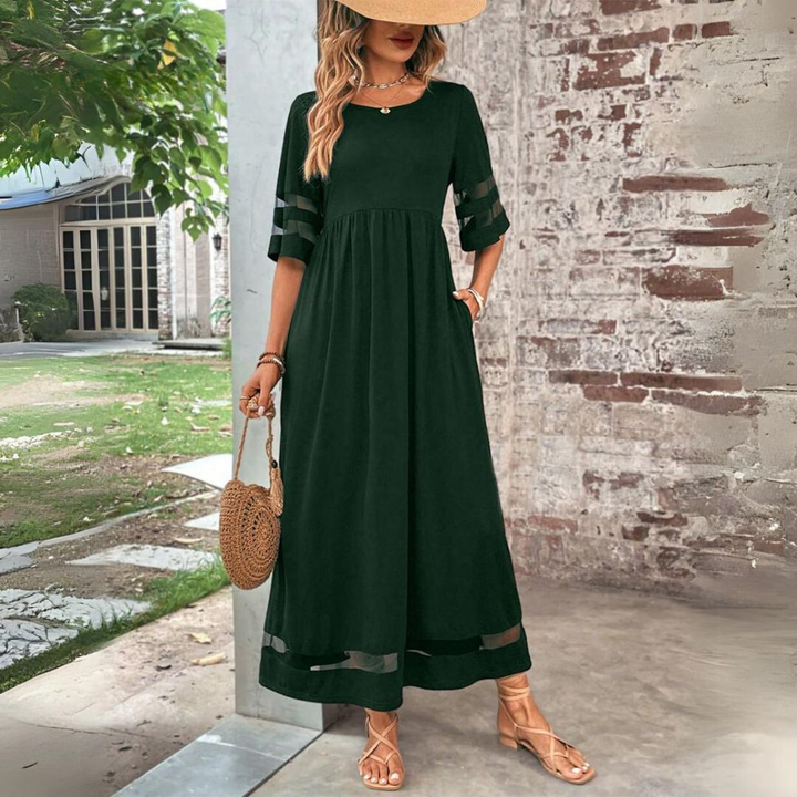 Aubrey™ | Robe Midi Affinante avec Lissage du Ventre