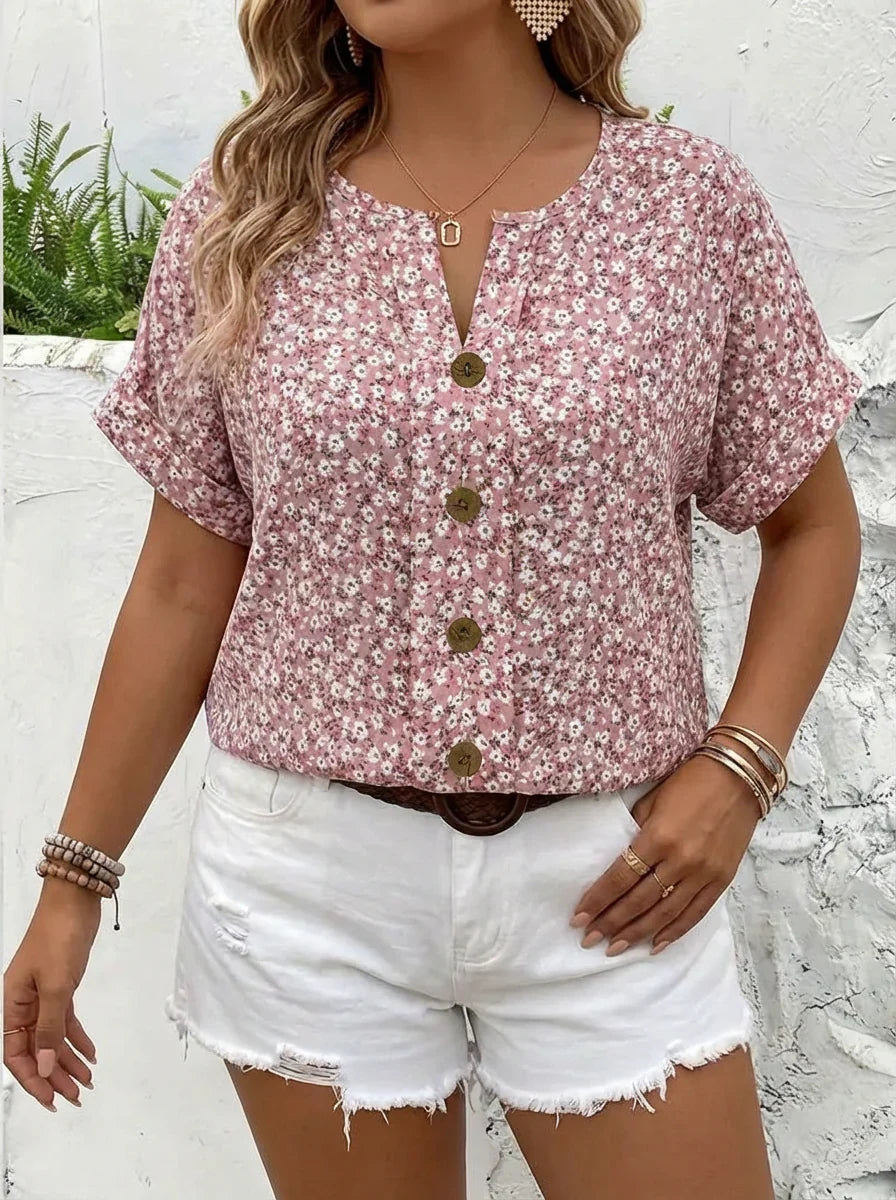 Astrid | Chemisier Chic à Imprimé Floral