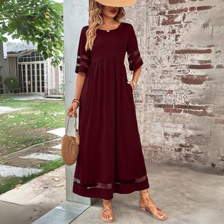 Aubrey™ | Robe Midi Affinante avec Lissage du Ventre