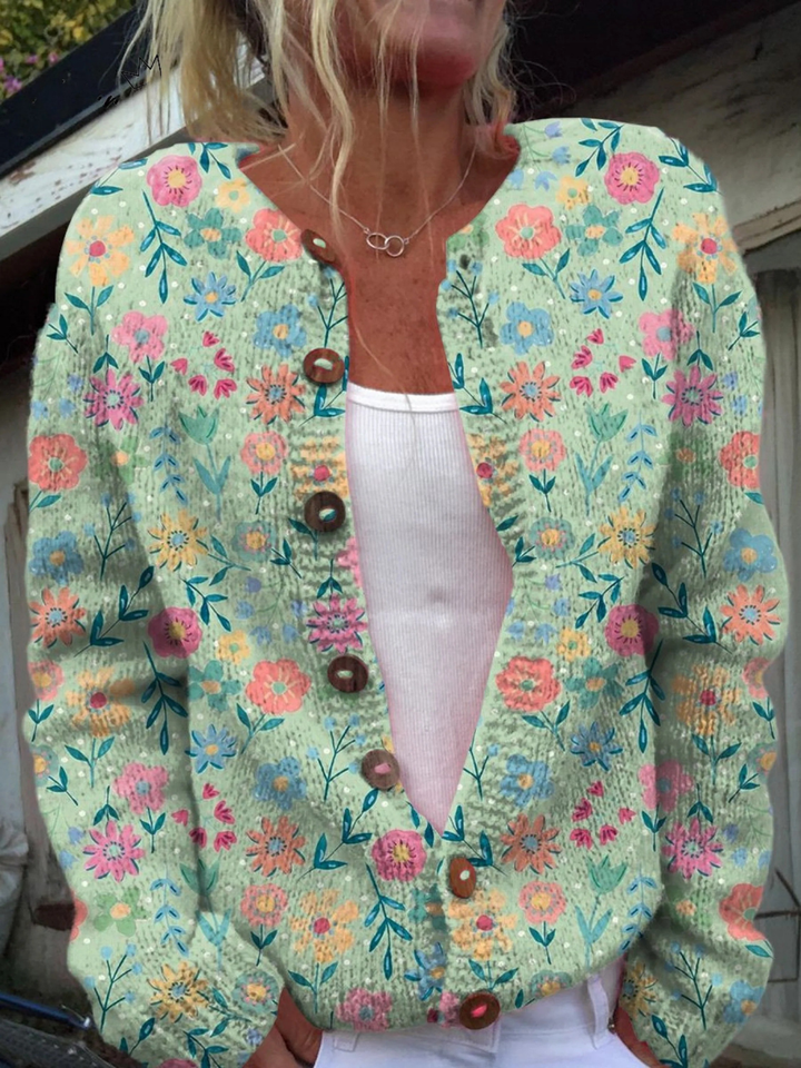 Foxfield™ | Cardigan Vintage Floral pour Femmes