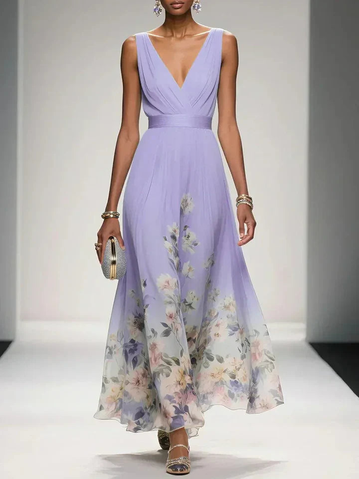 Harper | Floral V-Neck Maxi Dress