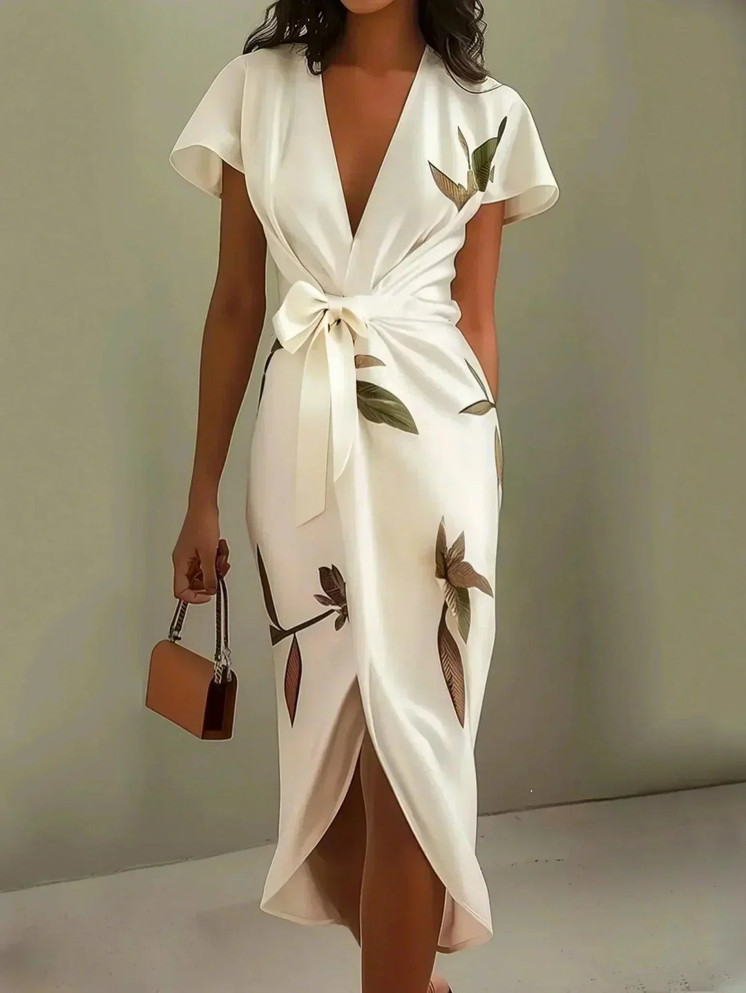 Margaret™ | Robe Portefeuille Florale Élégante