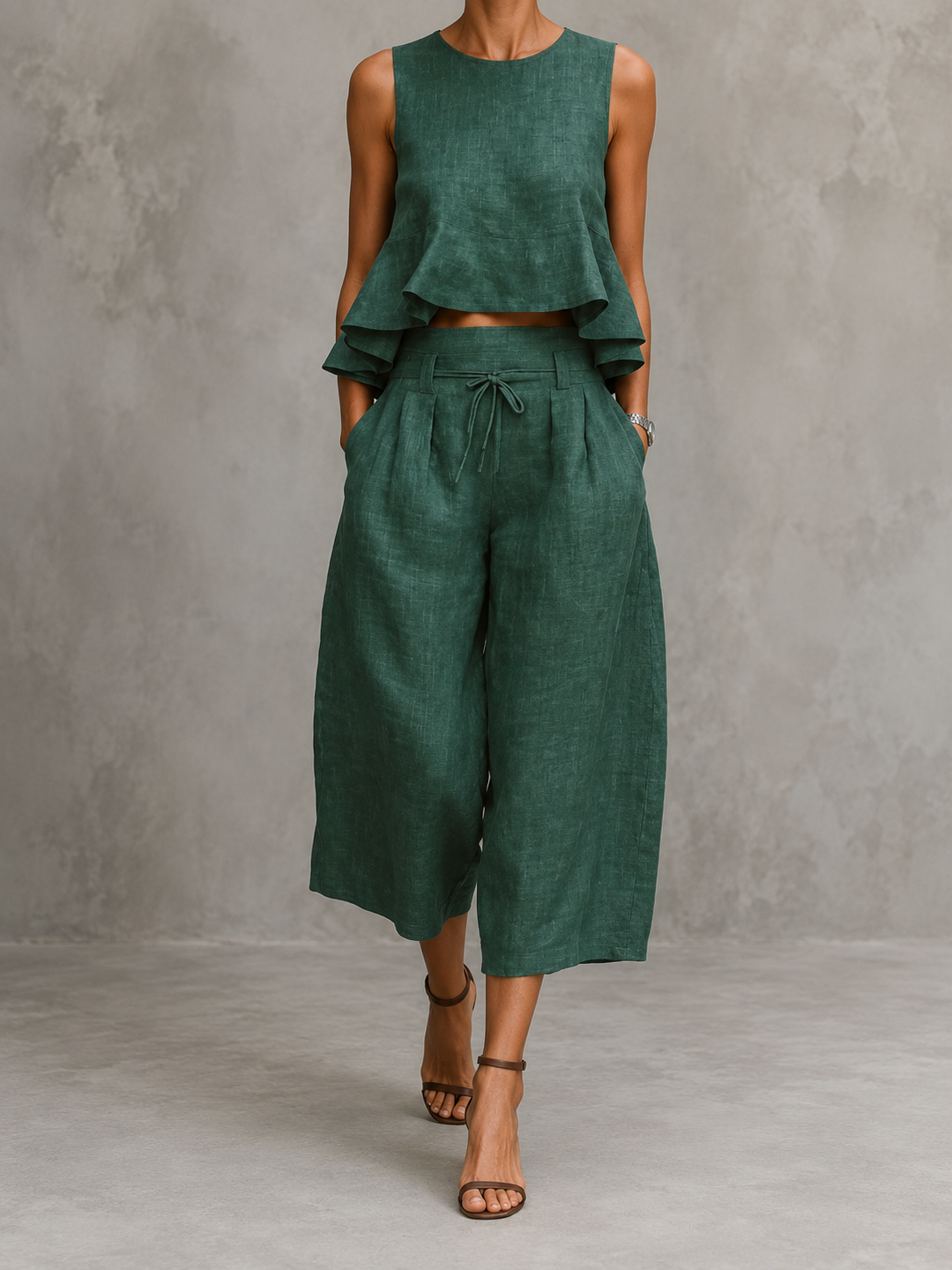 Freya Ensemble Deux Pièces pour Femme avec Bas Froncé