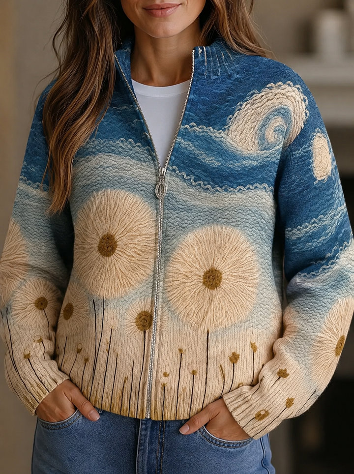 Yolanda™ | Cardigan matelassé Dandelion Meadow