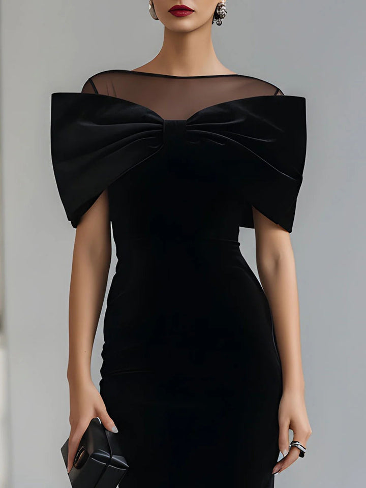 Audrey™ | Robe de Soirée Élégante avec Nœud