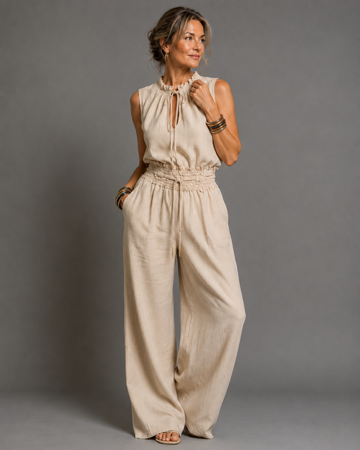 Jette™ | Combinaison sans manches à jambes larges