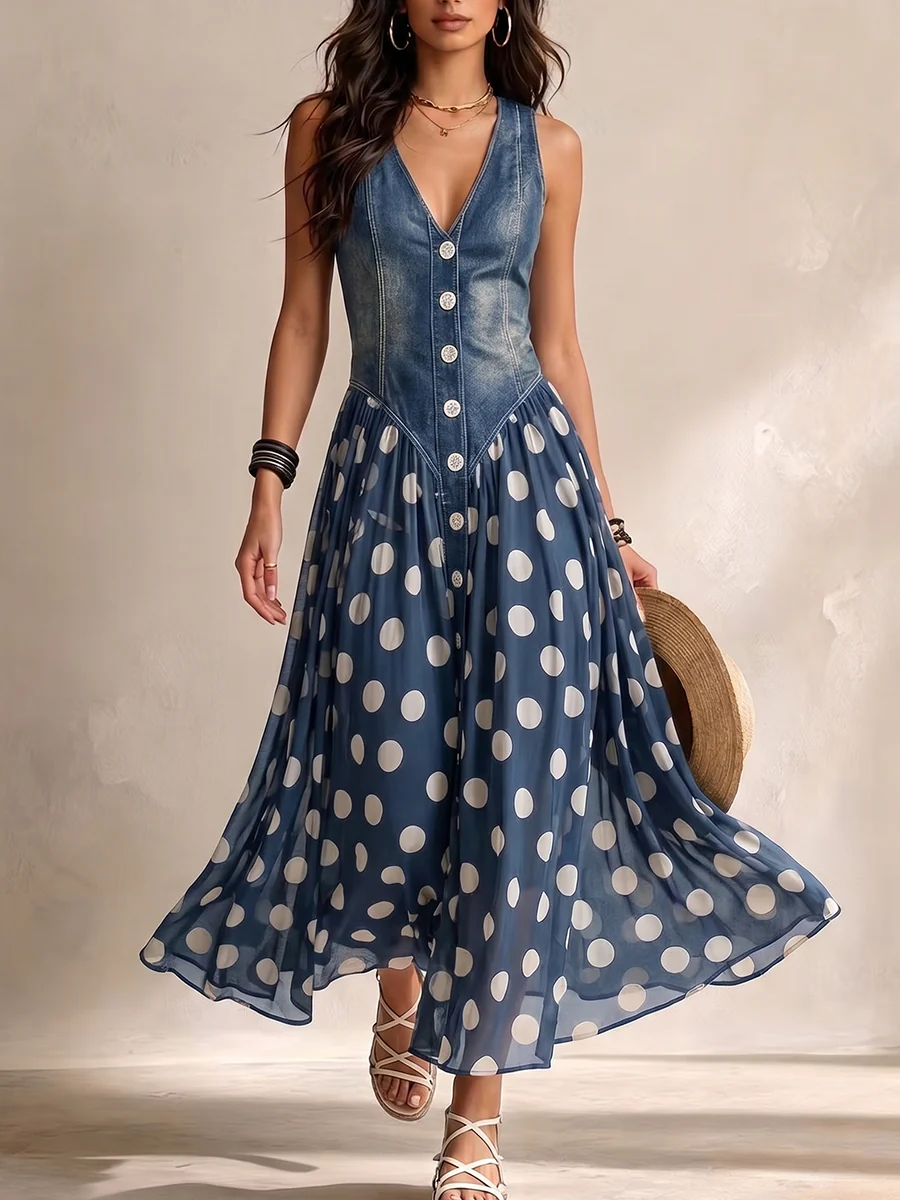 Bianca | Robe Midi à Pois
