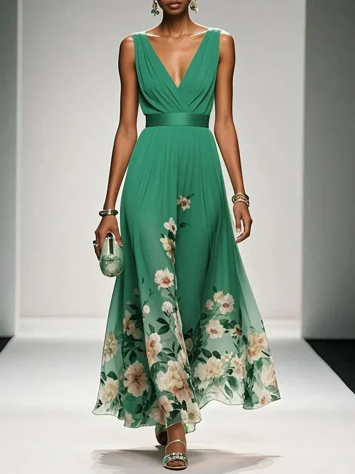 Harper | Floral V-Neck Maxi Dress