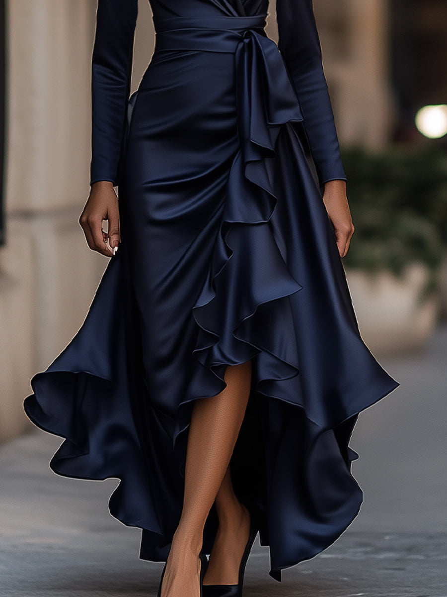 Victoria™ | Robe Portefeuille de Soirée Élégante