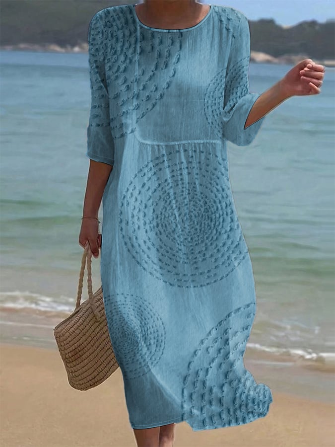 Gabrielle | Robe casual femme brodée