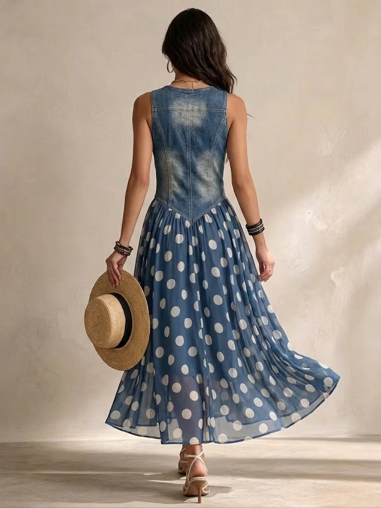 Bianca | Robe Midi à Pois