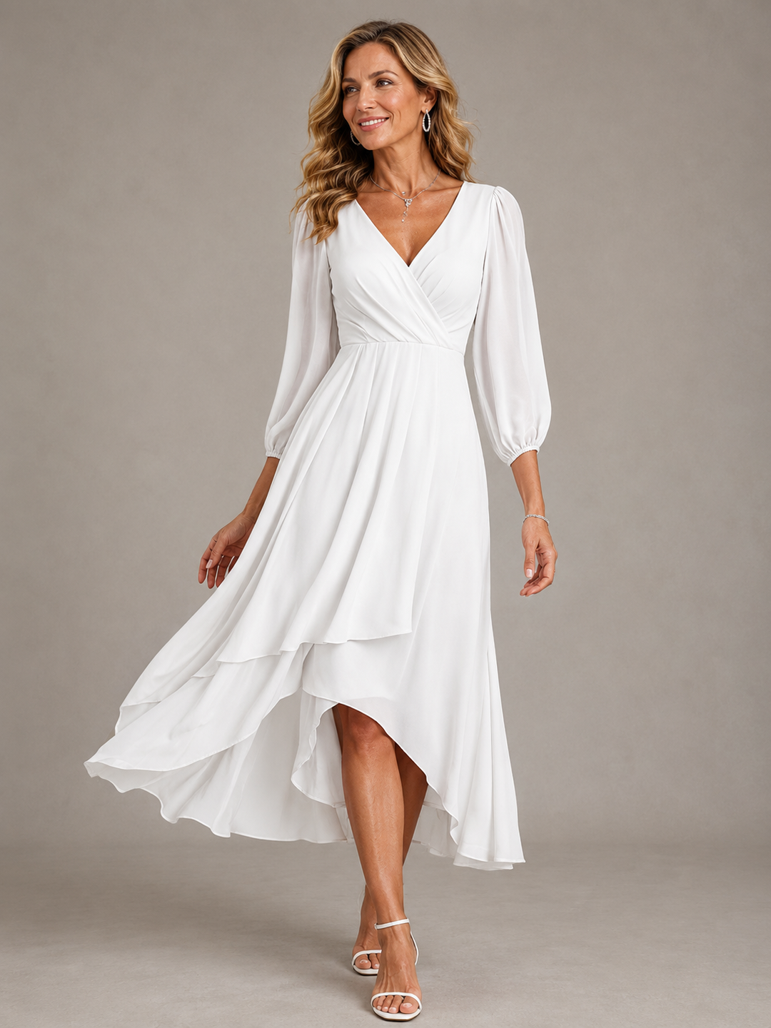 Mia™ | Robe Longue Élégante Décolletée