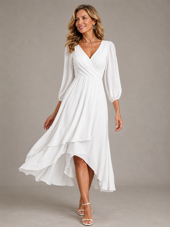 Mia™ | Robe Longue Élégante Décolletée