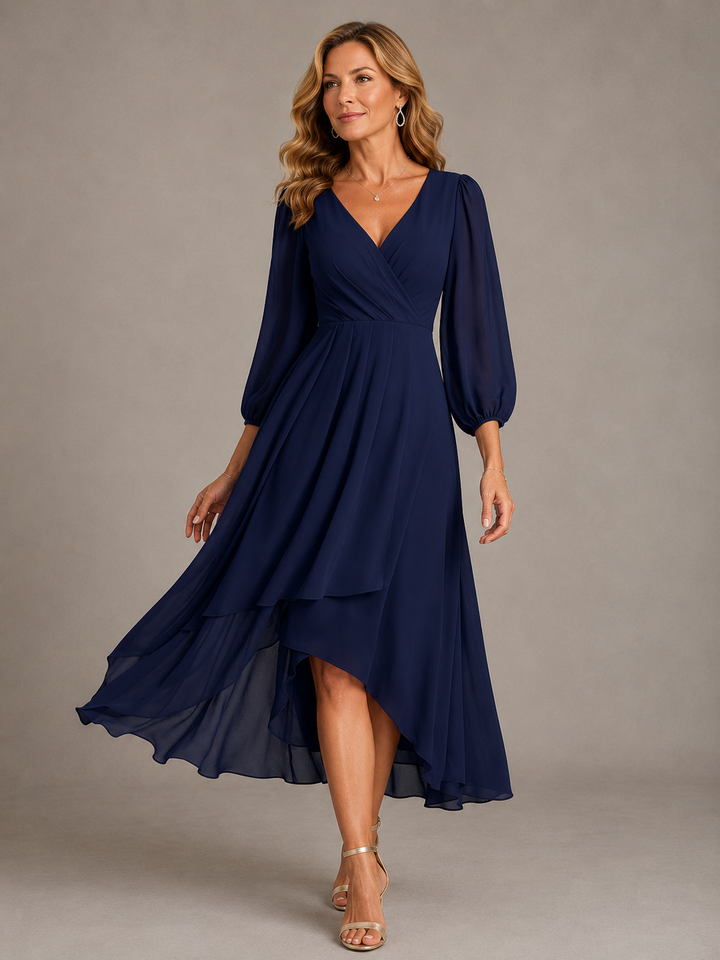 Mia™ | Robe Longue Élégante Décolletée
