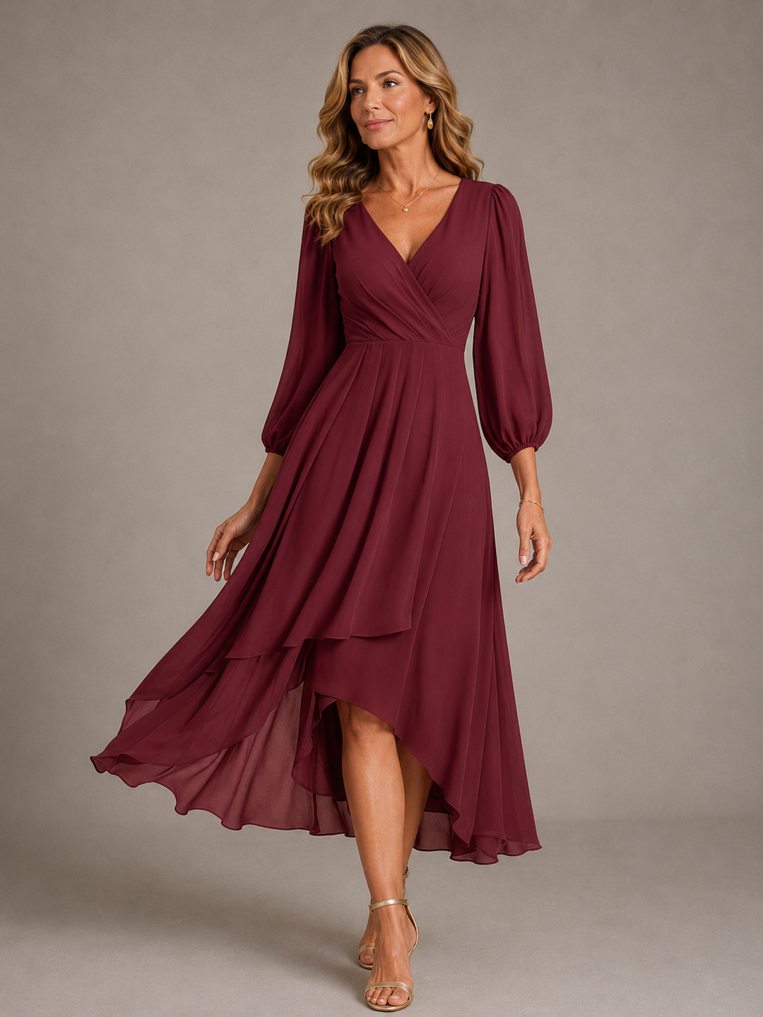 Mia™ | Robe Longue Élégante Décolletée